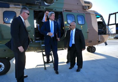Secretary Kerry Arrives in Ramallah